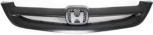 Garage-Pro Rejilla compatible con Honda Civic Plastic (PP) 2001-2003, carcasa negra y cupé de inserción
