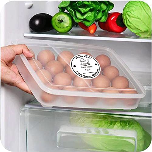 Wootile Farm Fresh Eggs Stickers 500 Pcs Farm Fresh Eggs Carton Labels Per Roll thumb #1