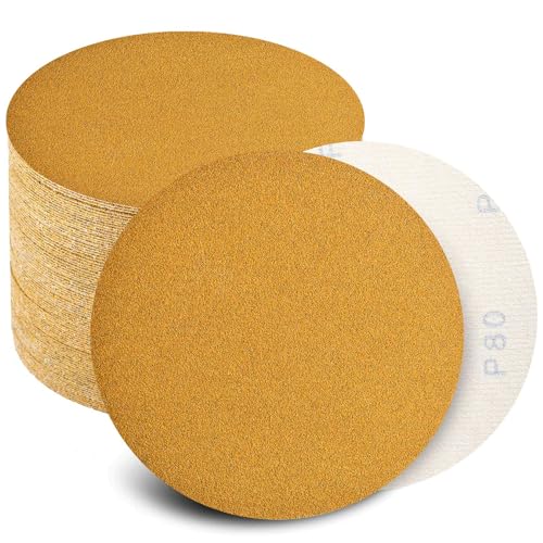 6 Inch Hook and Loop Sanding Discs (Pack of 100)