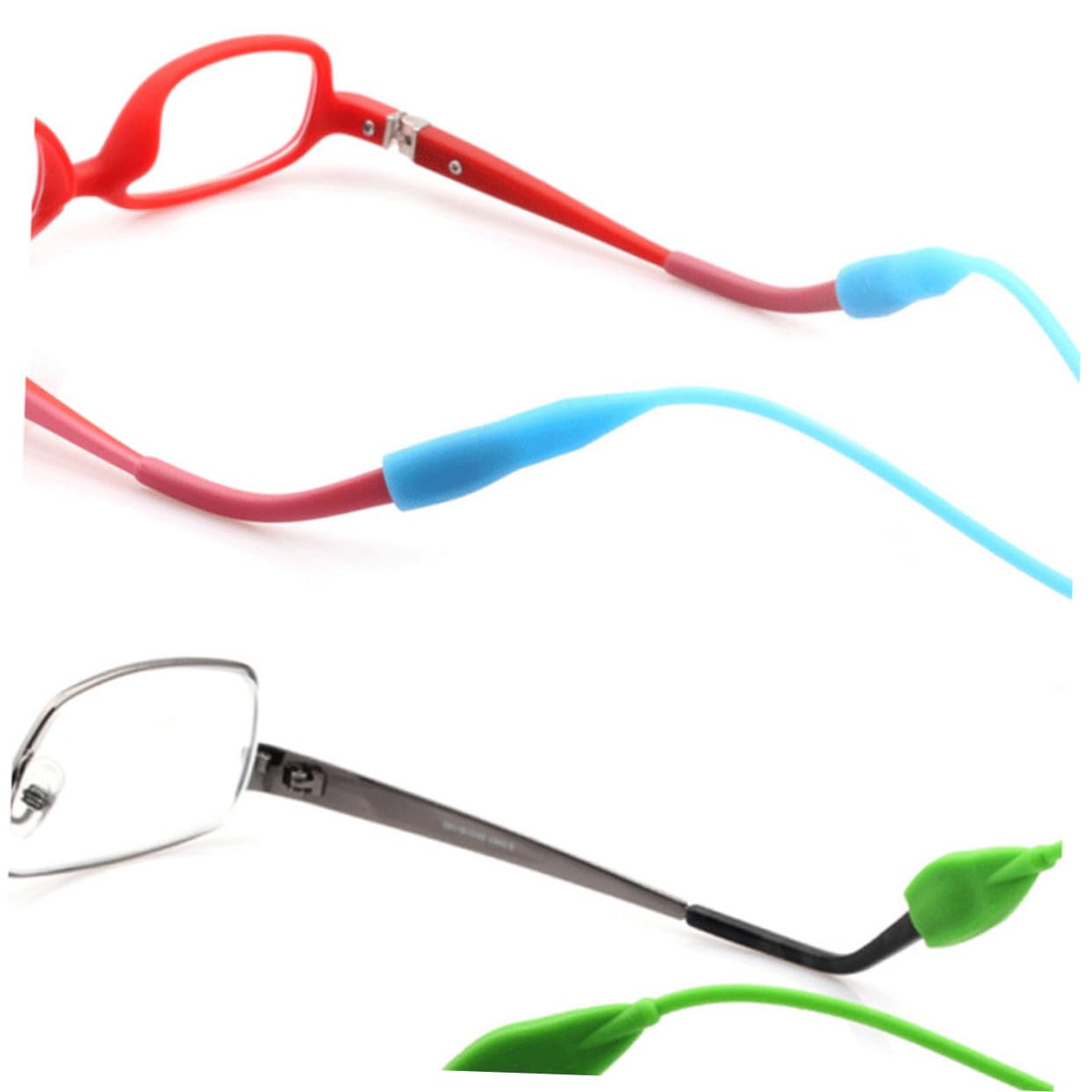 HEMOTON 3 Set Di Cinghie Di Fissaggio Per Occhiali in Silicone Cordino Di Sicurezza Per Occhiali Cinghie Per Cordino Per Supporto Per Cordino Per 12 Pezzi*3