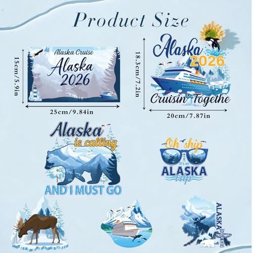 Imanes decorativos Dazoratix Alaska 10 piezas miniatura 2