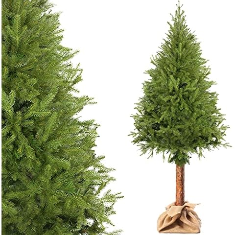 KADAX Weihnachtsbaum, künstlicher Christbaum 220 cm aus PE-Folie und PVC-Kunststoff Cover