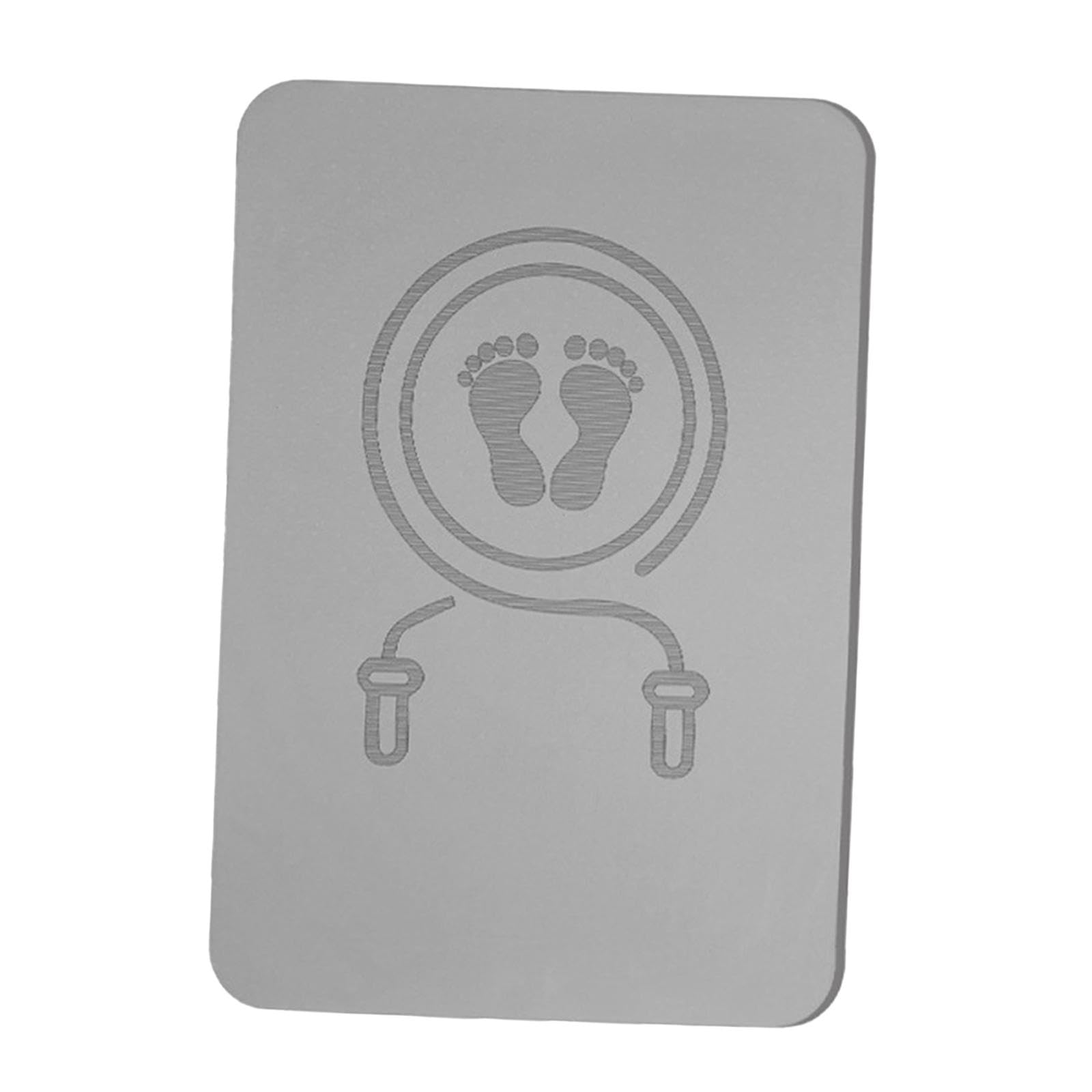 Cordless Jump Rope Mat Shock Absorbing Skipping Mat Multipurpose Workout Mat Gray-image-31