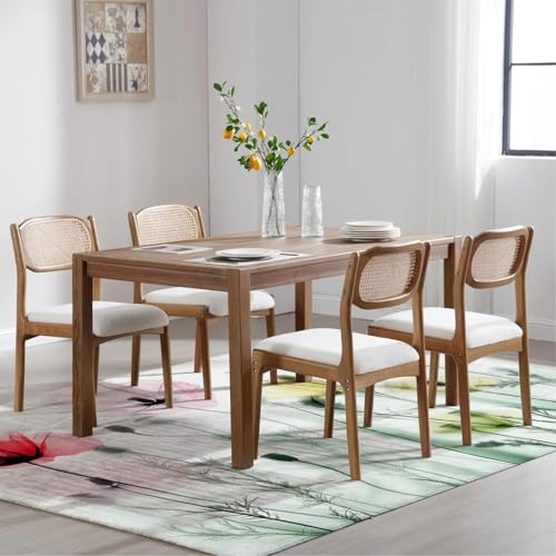 Tapis de luxe rétro fleurs d'encre impression 3D durable 140 cm - 3