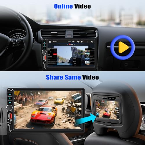 Radio para auto doble din 7" IPS con Bluetooth y pantalla táctil miniatura 5