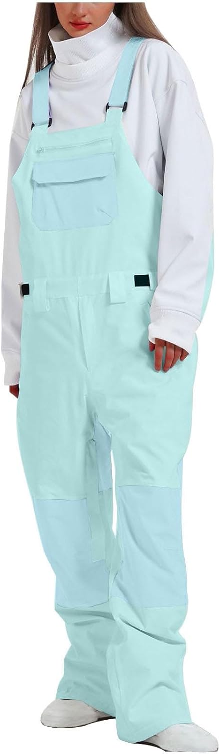 Hvyesh Snow Bibs Women - Snow Pants Womens Waterproof Overalls - Coveralls for Women Winter - Snowboarding/Ski Bib Overalls