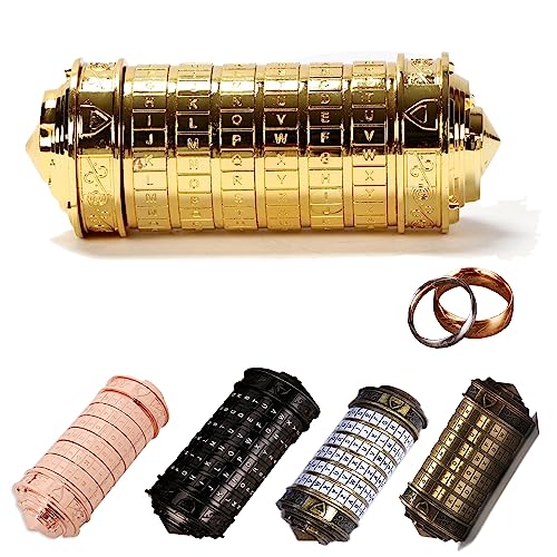 Cryptex Da Vinci Code or pour cacher un cadeau d'anniversaire de façon originale