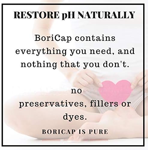BoriCap Boric Acid Vaginal Suppositories 60 Count | with Applicator