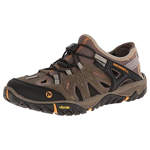 Merrell Men's All Out Blaze Sieve Water Shoe, Brindle/Butterscotch, 9.5 M US