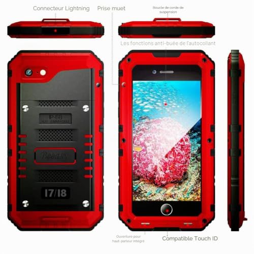 Coque iPhone SE protection militaire métallique intégrale - 3