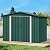 DWVO 6x8ft Large Outdoor Storage Shed, Heavy Duty Metal Tool Sheds with Lockable Door & Air Vent for Backyard Patio Lawn to Store Bikes, Tools, Lawnmowers, Green