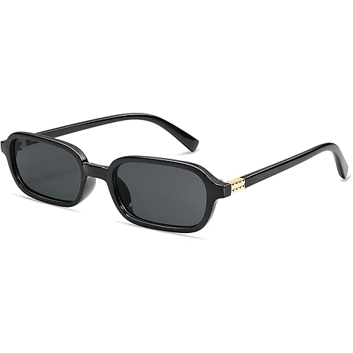 Retro Rectangular Sunglasses for Women Vintage Fashion Trendy Funny Small 90s Square Sunnies 2025 AP3698