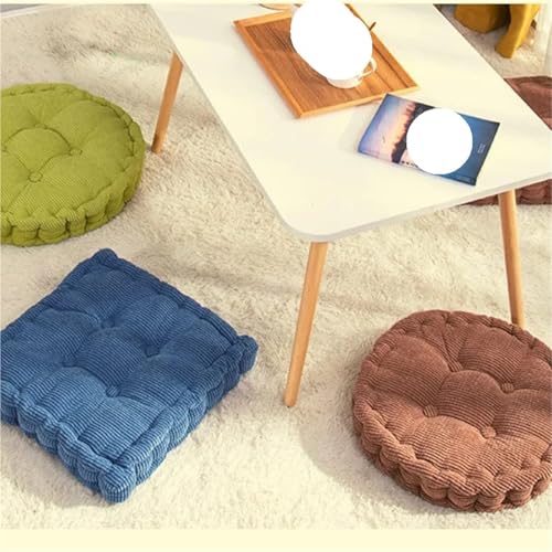 Coussin touffeté solide oreiller carré de sol rouge pour siège - 7
