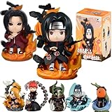 MINISO Naruto Blind Box Set Ramen Akatsuki Vol.1 Vol.2 Anime Character Collectible Figure Mystery Box Desktop Decoration Ornament (First Bomb)