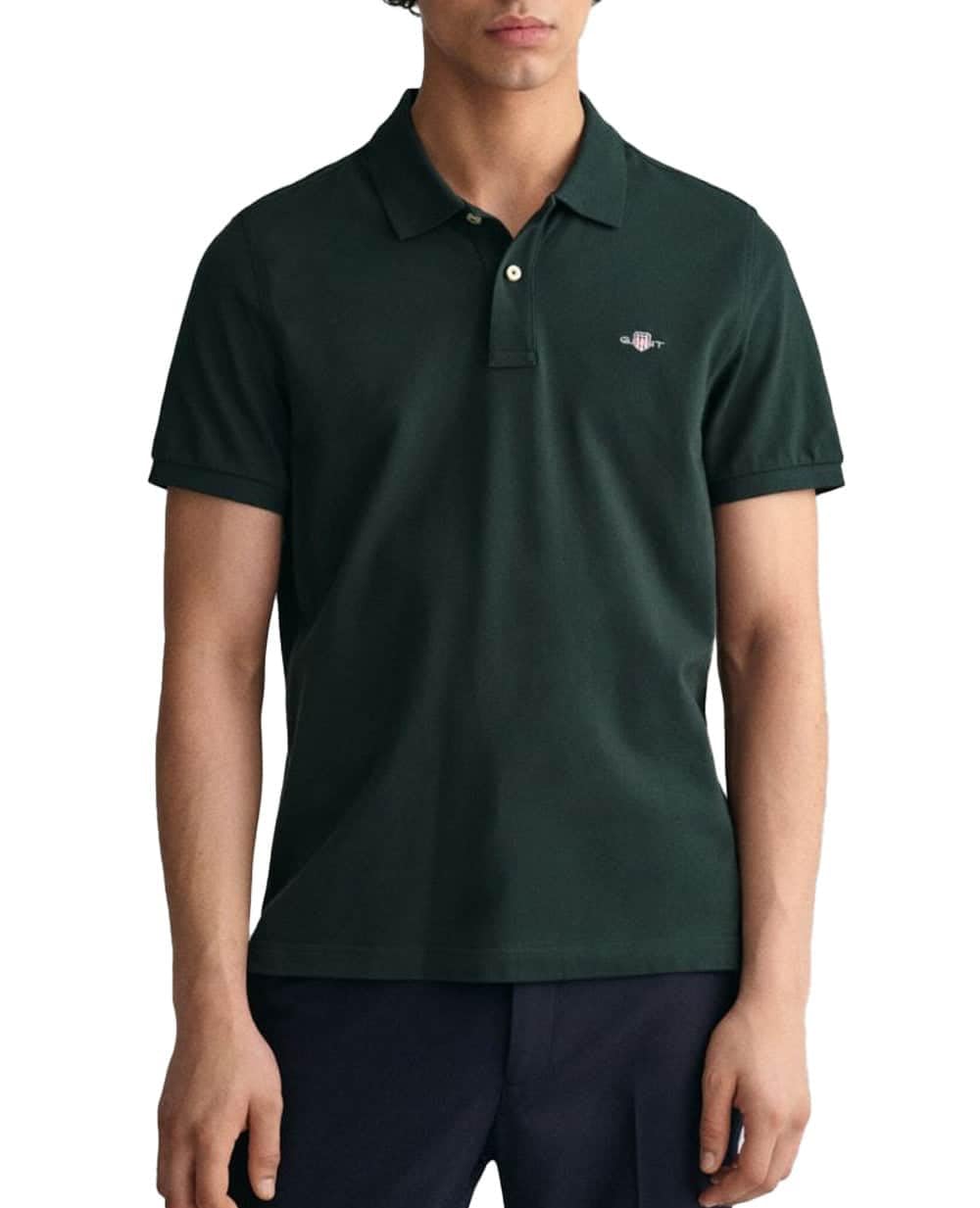 Gant Herren Reg Shield Ss Pique Polo Polohemd (1er Pack)