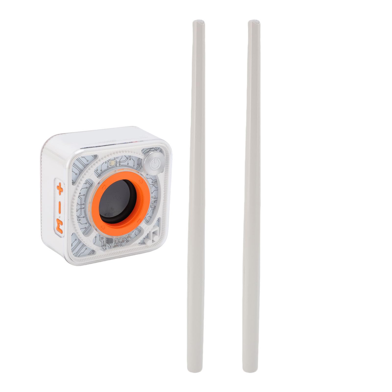 Generic Set per Esercitarsi con Batteria Elettrica con Bacchette Ad Aria, Prestazioni a Latenza Zero per Musicisti in Movimento, Leggero e Portatile