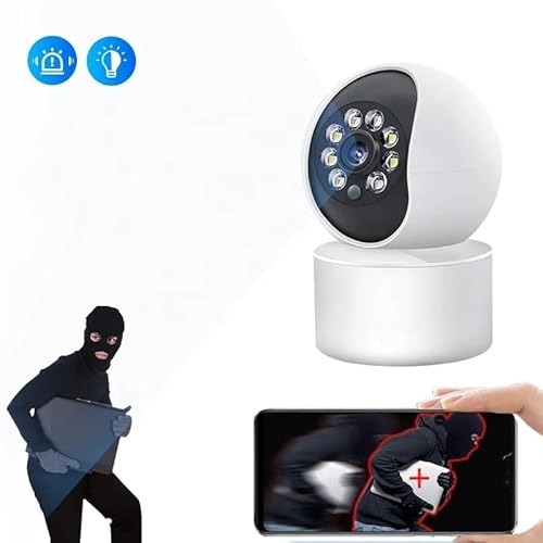 Pelupa-Wireless-WiFi-Indoor-CCTV-Security-PTZ-IP-Camera-3MP-Carecam-Pro-Two-Way-Audio-Full-Color-Cam-WiFi-Network-IP-PTZ-Camera