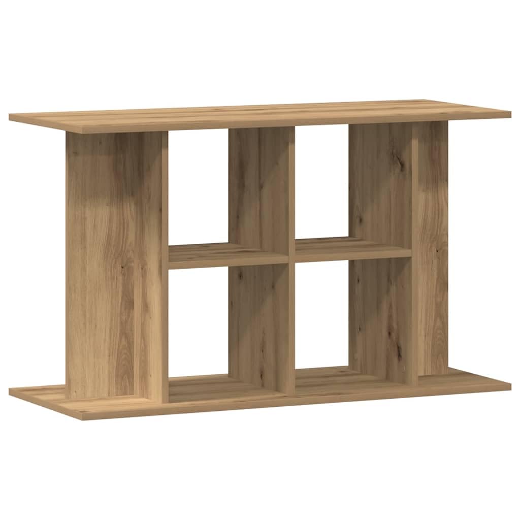 vidaXL Soporte para acuario de roble artesanal, 100 x 40 x 60 cm, madera de ingeniería