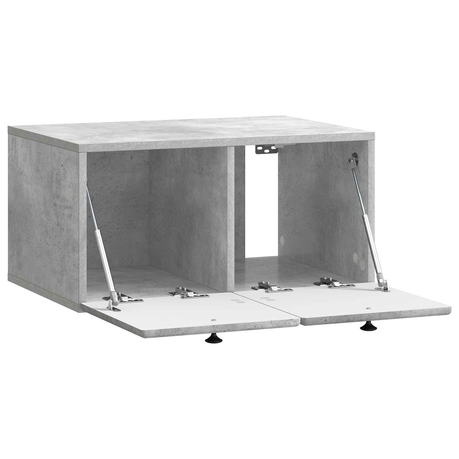 Mobile TV da parete, 59,5 x 41 x 30 cm, grigio cemento