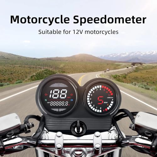 Tachymètre moto RPM pour CB125 et CB125SF avec indicateur de vitesse et carburant 12V - 2