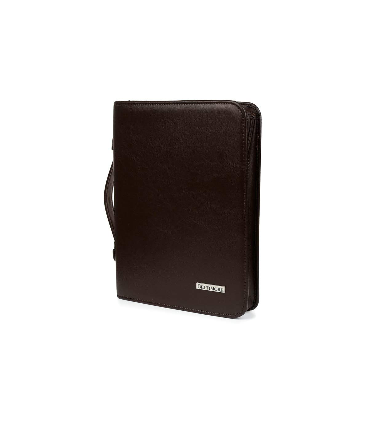 Cartella per conferenze pelle sintetica, raccoglitore ad anelli L34,5 x H26 x P5 cm, per block notes fino al formato A4, con cerniera, vari scomparti interni per penne biglietti da visita