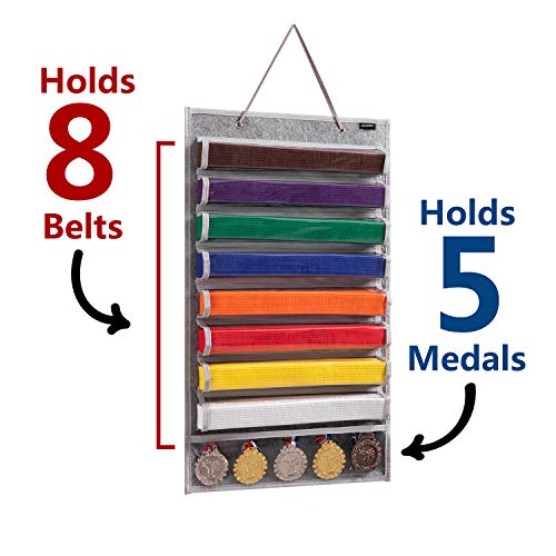 Afuower AFUOWERBELT-G Martial Arts Belt Holder Hanging Display thumb #1