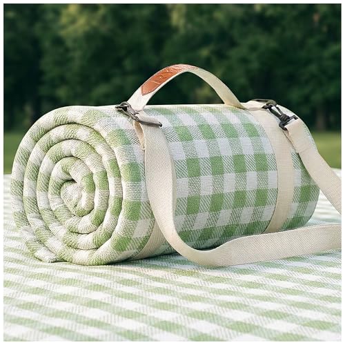 RYCHIC Waterproof Picnic Blanket Beach Outdoor Camping Mat Rug Extra Large Foldable Cute Big Travel Essential Accessories Gift Park Patio Lawn Garden Grass Ground Play Music Festival Concert Must Have by RYCHIC - Used condition - US$23.00