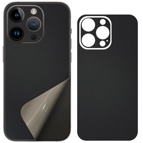 Film iPhone 15 Pro Max cuir noir 3M ultra mince et élégant pour habiller le châssis