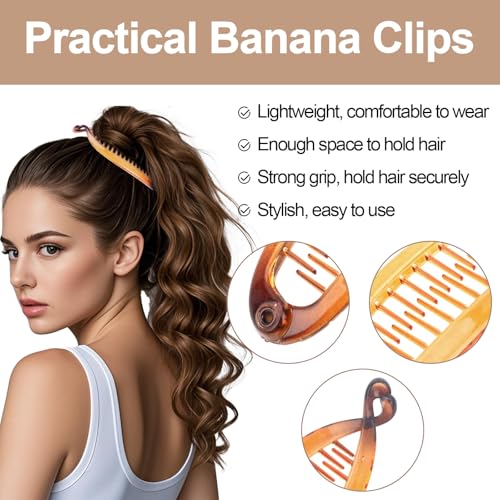 WHAVEL Pinzas Banana para Mujeres Paquete de 6 Clips Banana para Pelo Fino, Grueso y Delgado, Fuerte Sujeción miniatura 4