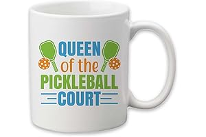 Custom Pickle Power Drinkware Queen of the Pickleball Court Mug | Pickleball Accessories
