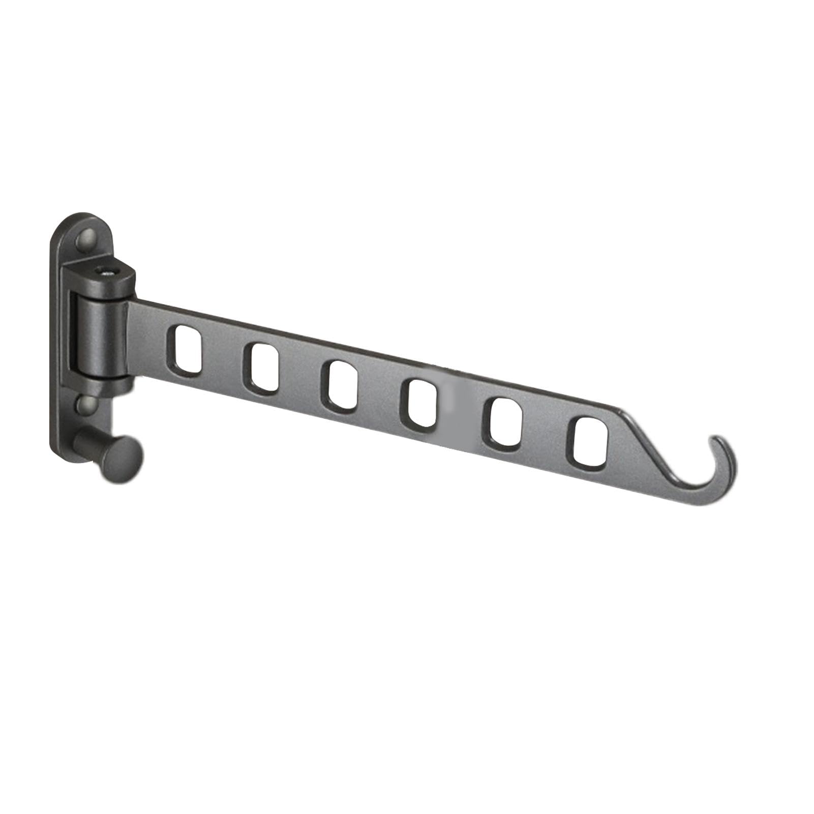 Foldable Clothes Rack - Metal Rotatable Clothes Hanger Wall-Mounted Clothes Rack 6 Holes 8 Holes Space-Saving Household Hanger