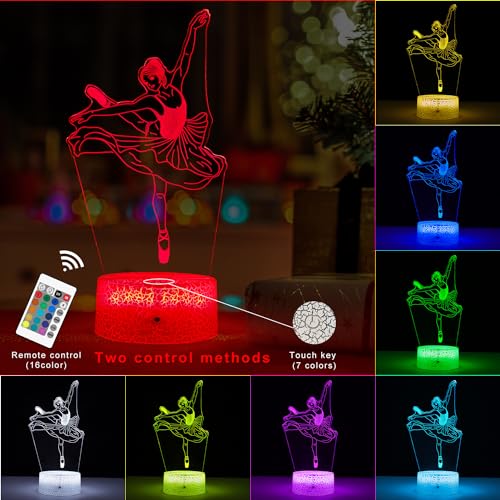 Lámpara de mesa FlyonSea Kids Ballet luces multicolor miniatura 5