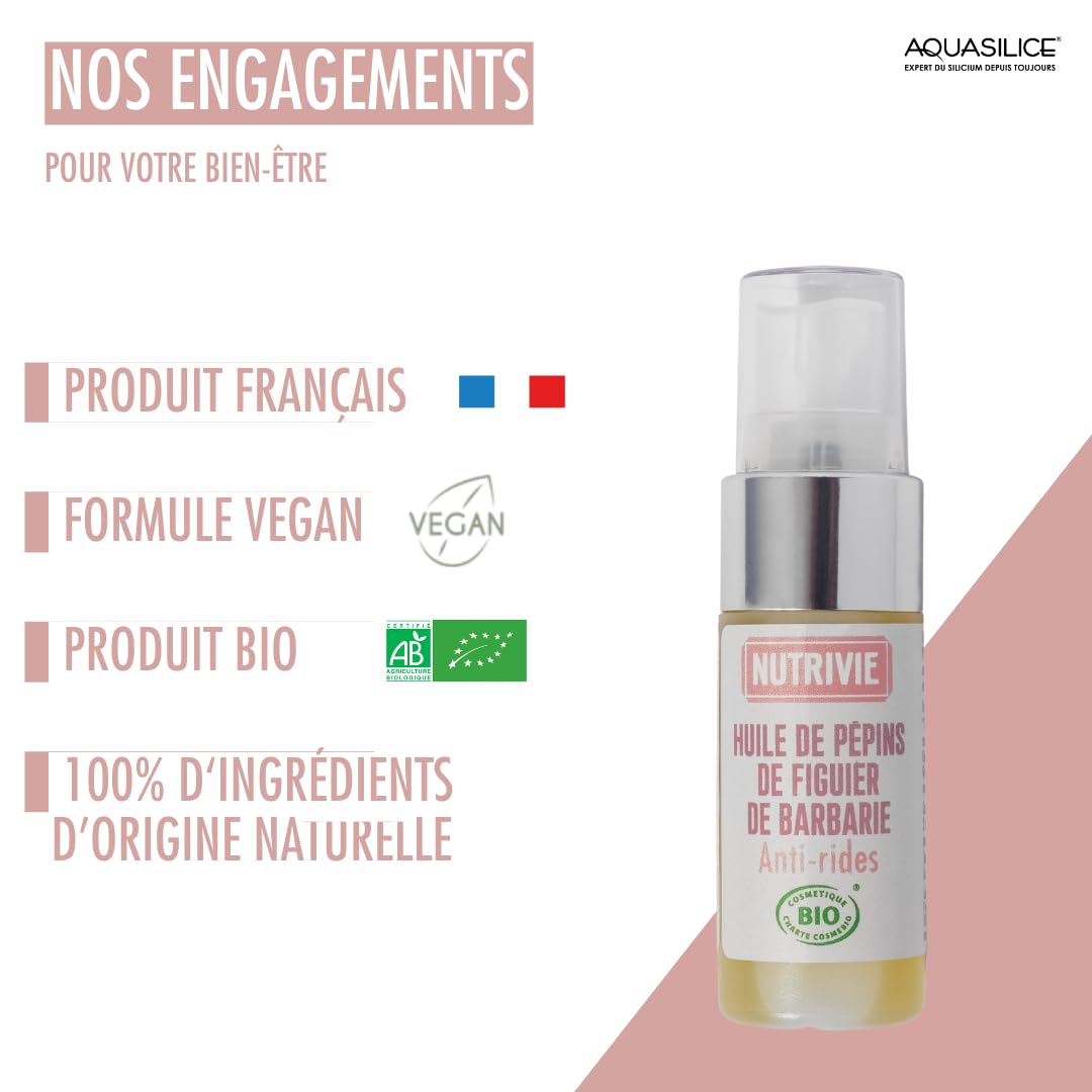 Nutrivie Huile de Pépins de Figuier de Barbarie Bio 15 ml