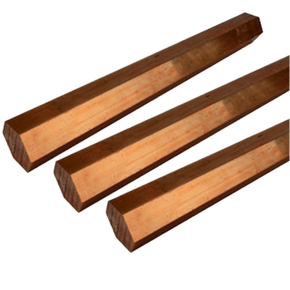 Barras hexagonales de cobre, varilla sólida de 100-1000 mm, barra de aleación de alta conductividad for conexión a tierra eléctrica, 1 pieza(1000 * 16MM)
