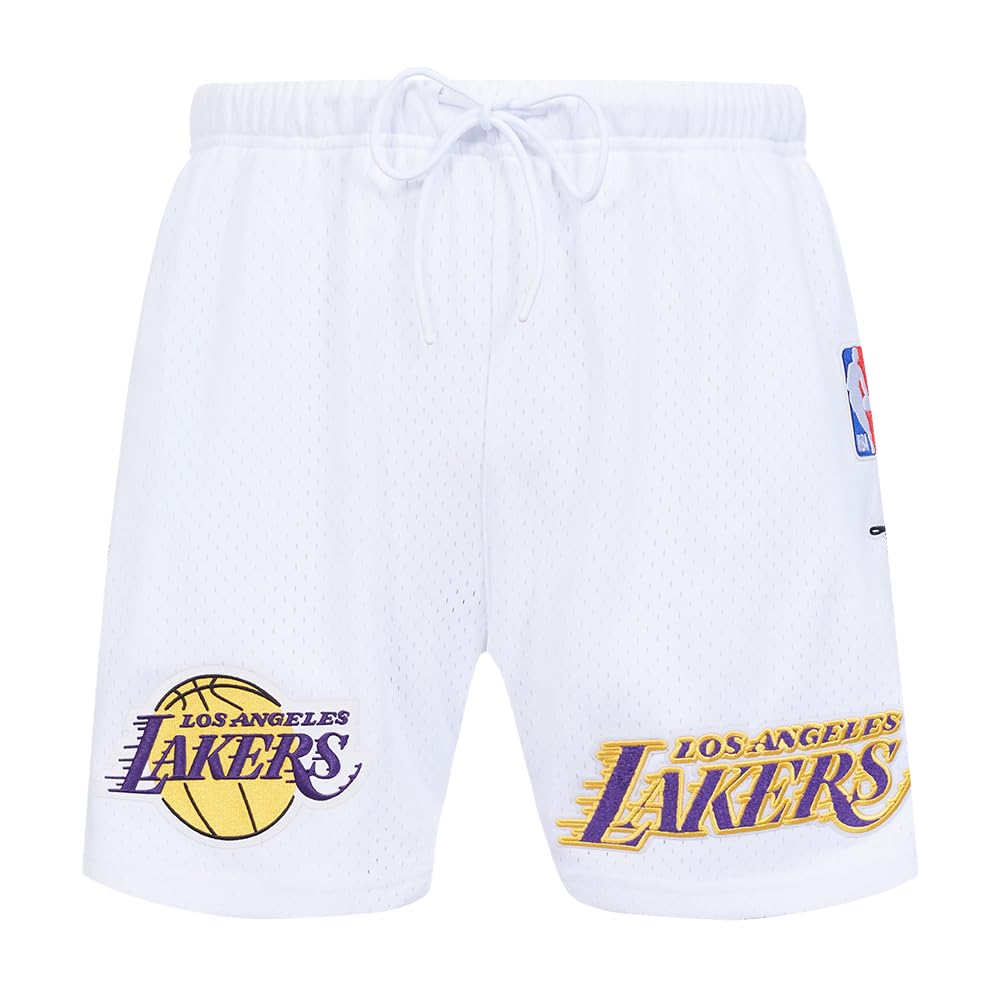 Pantalones Cortos Pro Standard NBA Souvenir M en Talla XL para Hombre de Malla en Blanco y Verde 8