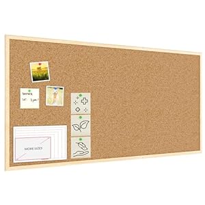 ALLboards Korktafel 120x60cm Naturholzrahmen TK126D