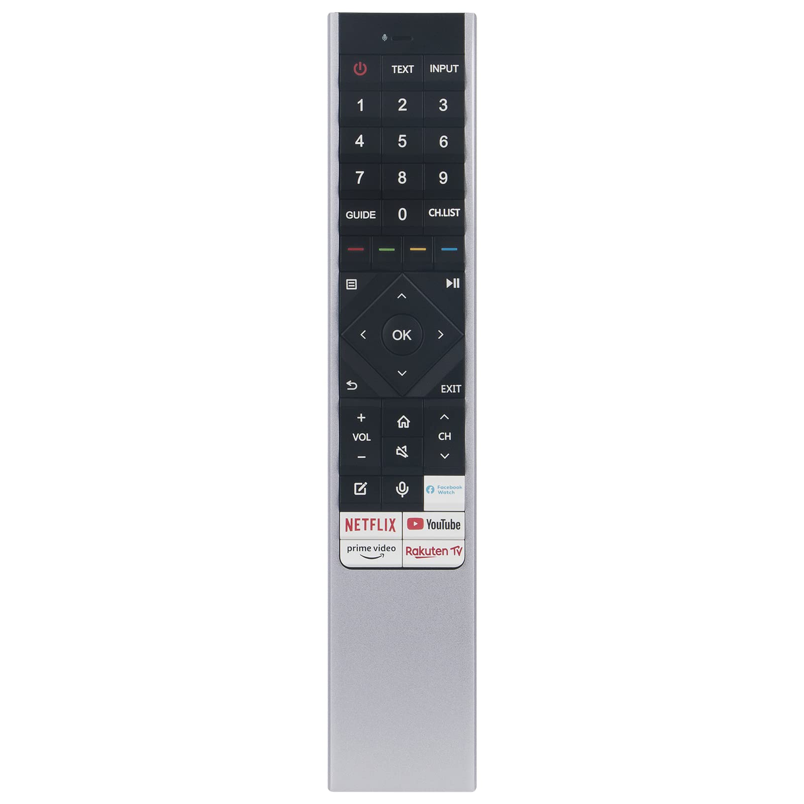 VINABTY ERF6F64H Remplacer la télécommande vocale pour Hisense 4K TV 55A97GTUK 65A90GTUK 65A91GTUK 65A92GTUK 65A96GTUK 65A97GTUK 50U7QFTUK 55U7QFTUK 65U7QFTUK sub ERF6G64H ERF6H64H