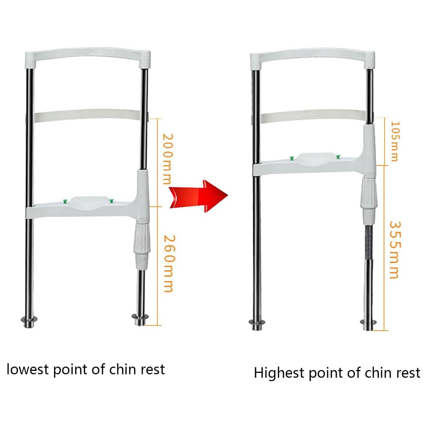 Support Frontal d'entraînement à la Vision, Mentonnière Ergonomique réglable en Hauteur for Ophtalmologie