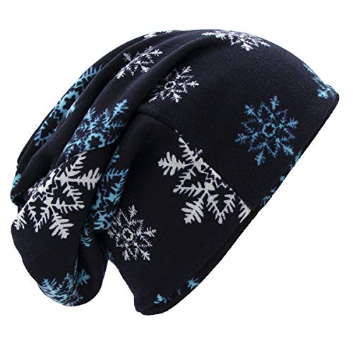 Image of Women Men Stylish Printed Soft Stretch Knit Slouchy Beanie Hat Skull Cap (3026)