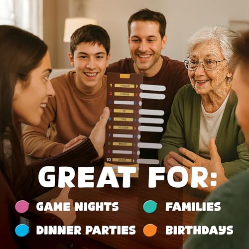 Image of Confident? in A Nutshell: Slide & Reveal Word Guessing Board Game with 450+ Questions - Fun Family Party Game for Kids & Adults, Ages 10+, 2-20 Players, 20 Minute Playtime (Pack of 6)
