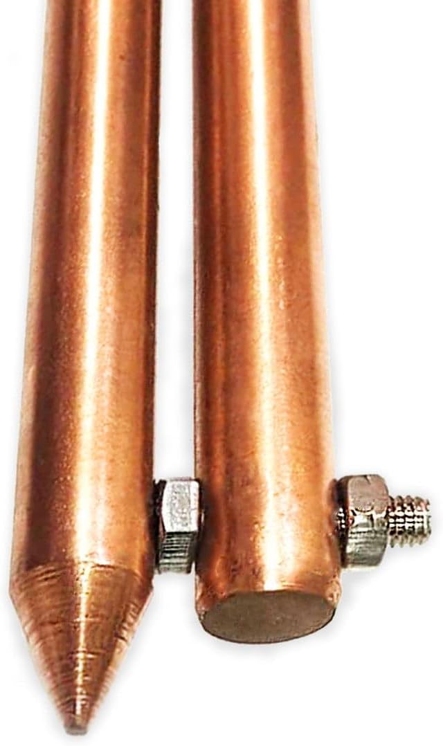 Copper Bonded Earth Rod | 5 Feet,12mm, 100 Microns (Pack Of 1)
