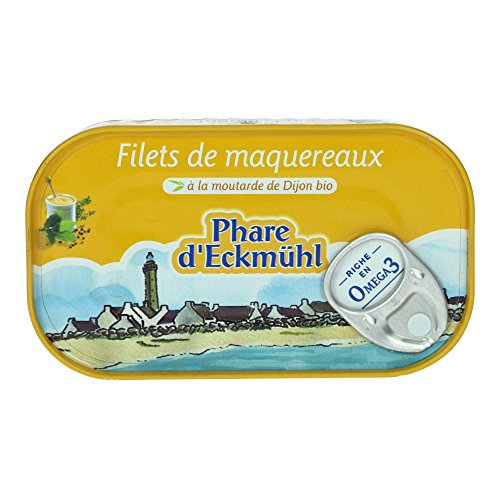 Phare d'Eckmül Maquereaux Filets MSC Moutarde Bio, 113 g Cover