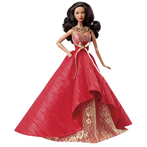 Muñeca Barbie Collector Holiday 2014 Afroamericana miniatura 1