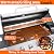 69000 BTU Output Propane Gas Grill with Side Burner and 6 Main Burners - Double-layer Stainless Steel Lid, Cast Iron Grids and Plate, Easy-Clean Grease Management for Perfect BBQs