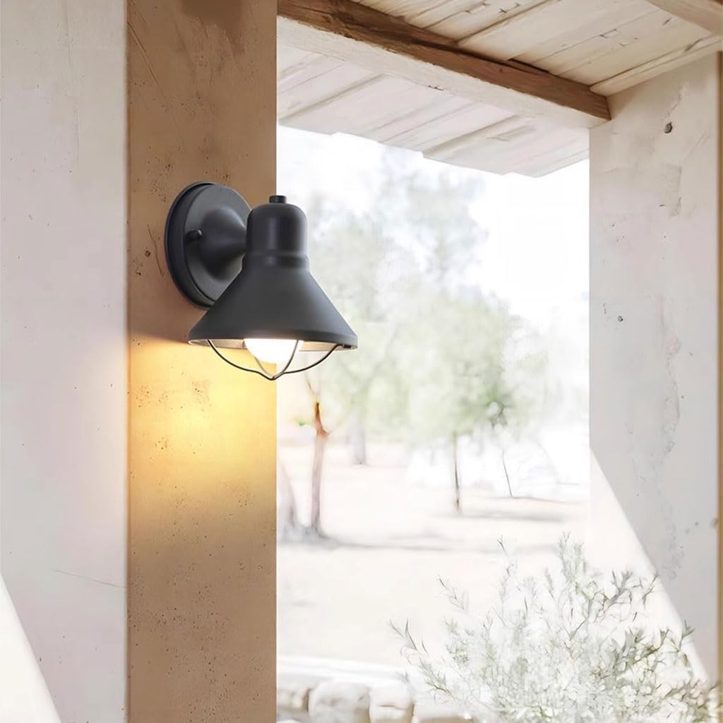 LAPADULA Latarnia ścienna Zewnętrzna Prosta i modna zewnętrzna lampa ścienna, mała do willi, przejście wejściowe, oświetlenie ścienne do domu na balkon