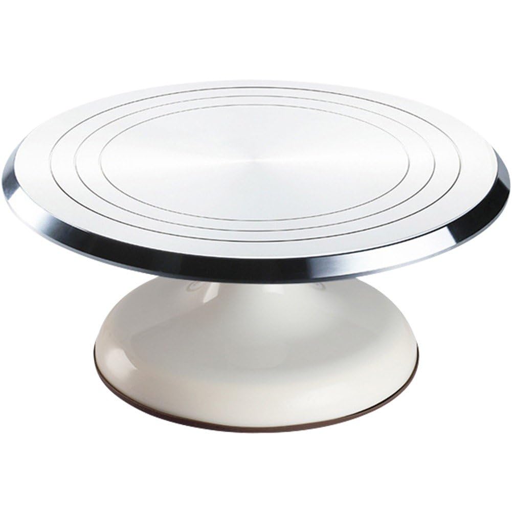 Plateau tournant à gâteau en aluminium parfait pour vos ateliers pâtisserie