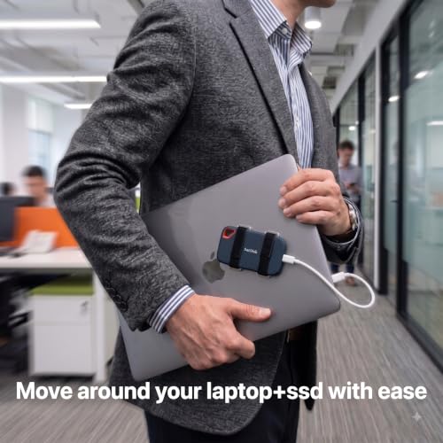Image of SSD Enclosure Self Adhesive Removable Mount | SSD Pouch | SSD Case
