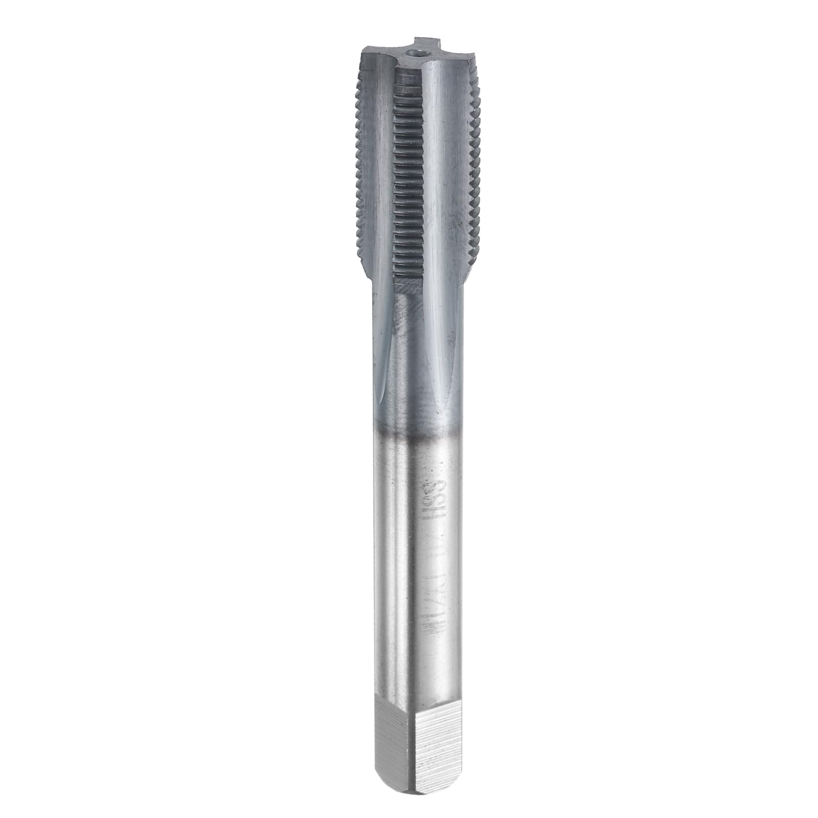 HARFINGTON M12x1 Metric Thread Tap 6542 Cobalt High-Speed Steel TiCN Coated Plug Tap Right Hand Straight Flutes Screw Threading Hand Tap