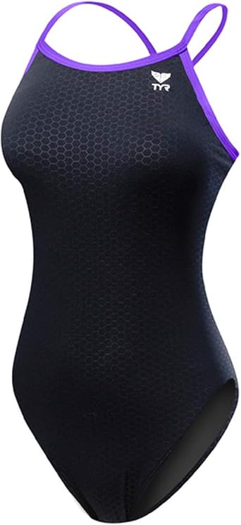TYR Girl's Fragment Tetrafit Swimsuit - Blue / Multi