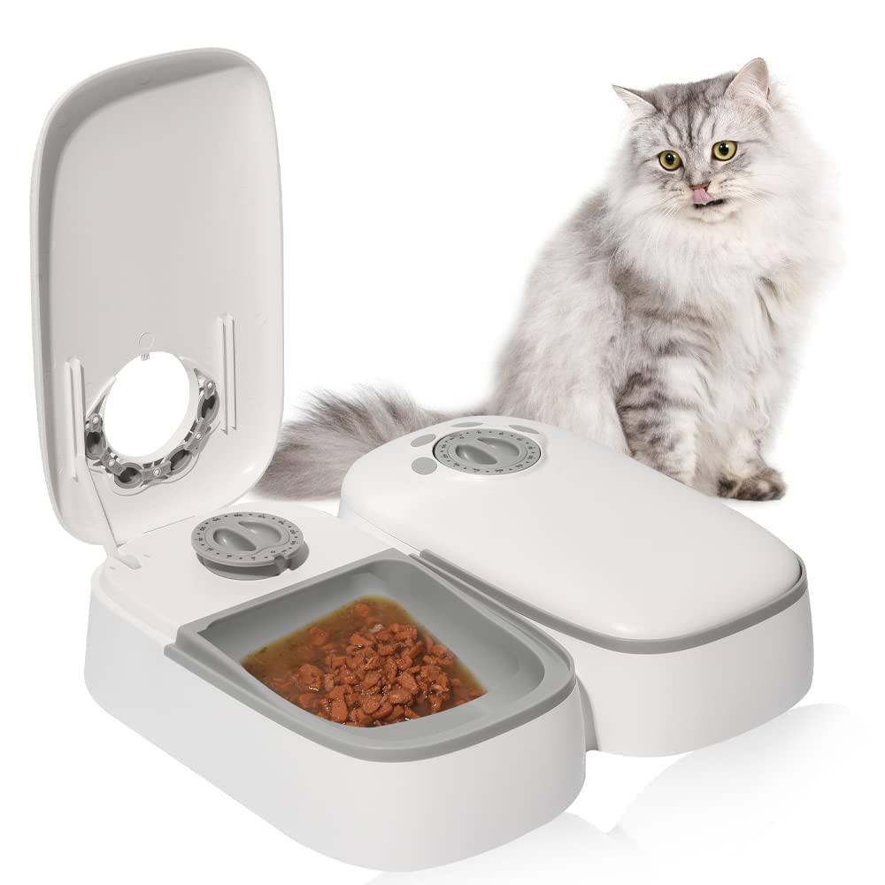 STHITI Automatic 2 in 1 Water and Food Pet Feeder | Pets Food Dispenser Stainless Steel Bowl, Programmable Timer Set | Anti-bite Cable for Cats, Small & Medium Dogs (Pack of 1) (B0CMXRH4PG) Amazon Price History, Amazon Price Tracker